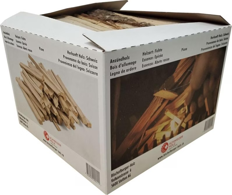 Bischofberger Holz – Bois d’allumage épicéa suisse 10 kg4 Bischofberger Holz – Bois d’allumage épicéa suisse 10 kg – Image 1