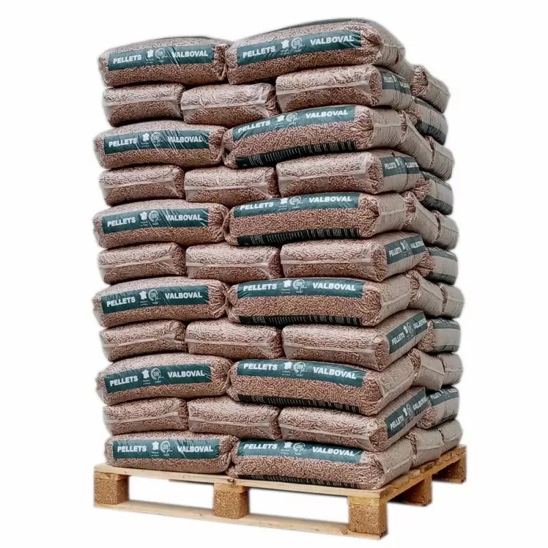 Bois-sec-palette-pellet-Belgique-05 Palette de Granulés Valboval – 65 Sacs de 15 kg – Norme DINplus – Image 1