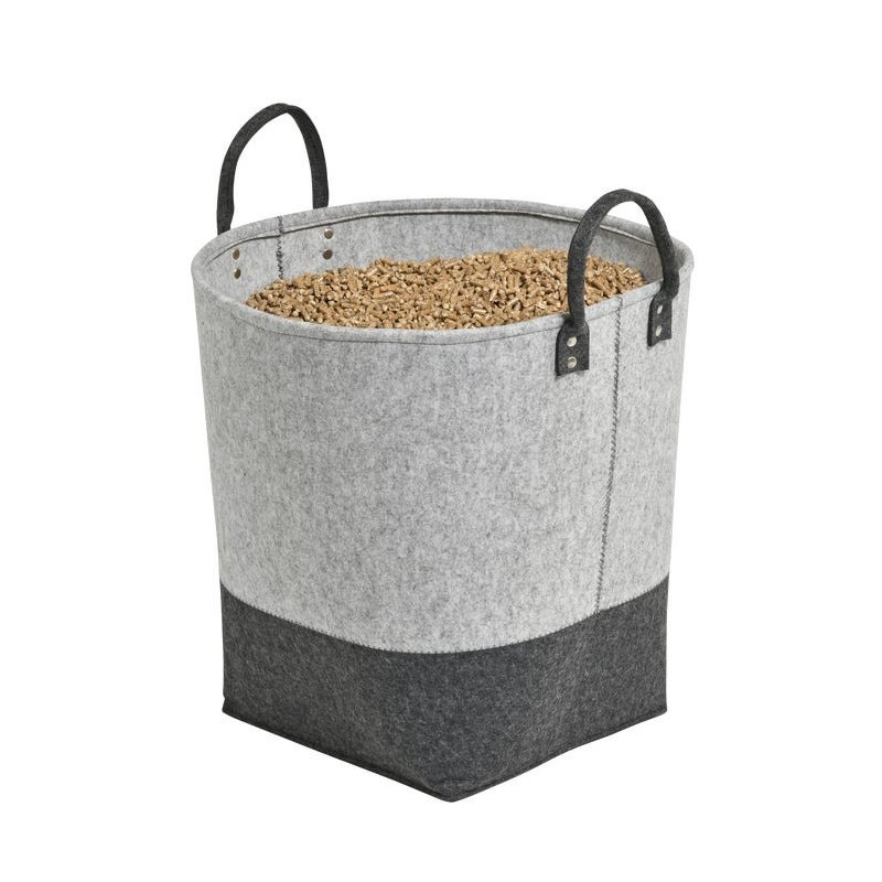 alara-corbeille-bois-de-chauffage ALARA – Corbeille en feutrine pour bois et granulés (50 kg) – Image 1