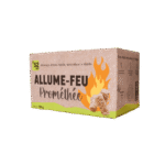 Allume-feu en laine de bois 100 % naturel – Boîte de 50 bâtonnets