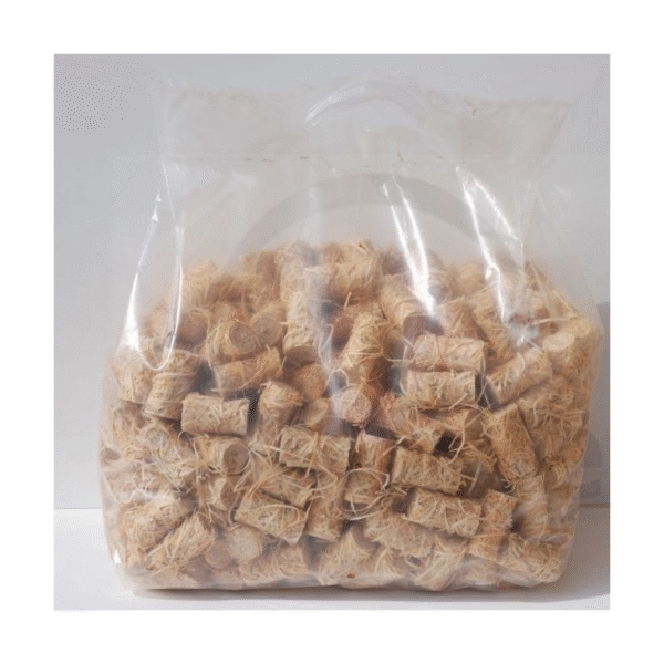 Sac d’allume-feux naturel – 12,5 kg (≈ 950 pièces) – Laine de bois et cire alimentaire