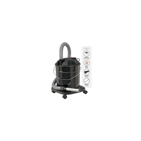 Aspirateur à Cendres CENDR'EXPRESS – 1200W avec Filtre HEPA et Préfiltre Antistatique