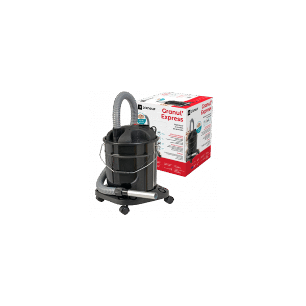 Aspirateur à cendres GRANUL'EXPRESS – Spécial poêle à granulés et bois – 1200 W avec filtre HEPA