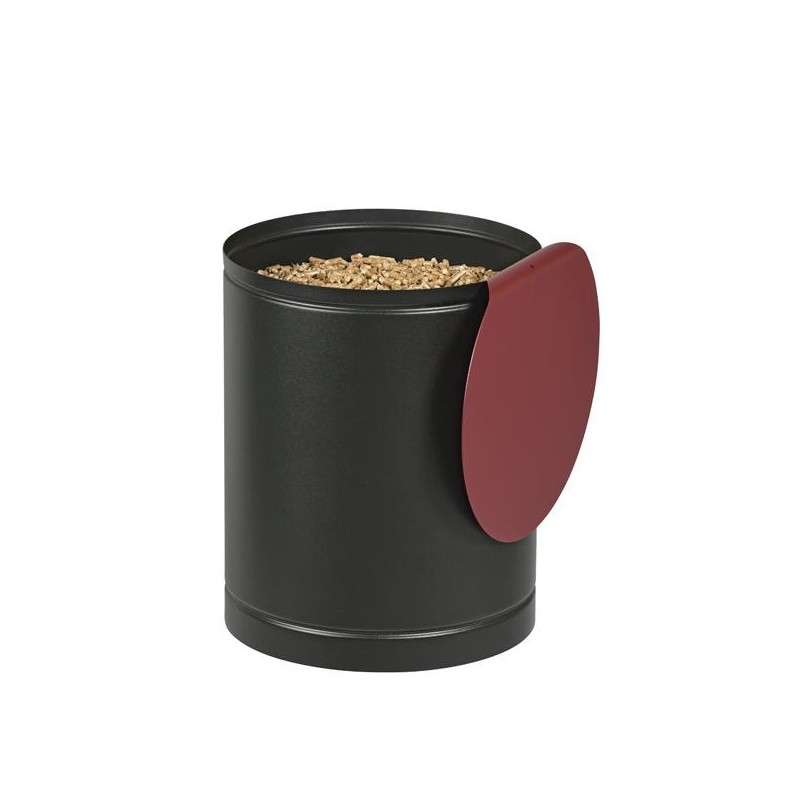 batiss-rangement-a-granules (1) BATISS – Rangement à granulés 15 kg avec couvercle personnalisable et roulettes – Image 1