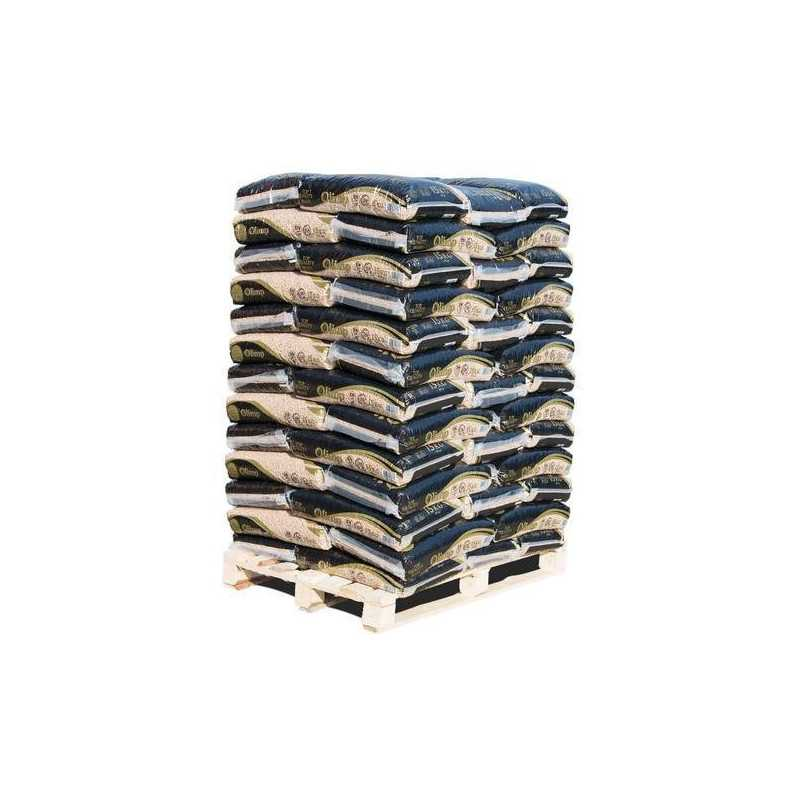 houtpellets-olimp-6mm-plus-a1-pallet-65-x-15kg-32771-eur Palette de Granulés de Bois OLIMP 6mm – 65 Sacs de 15 kg – Certifiés ENplus A1 & DINplus – Image 1