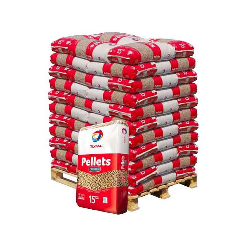 houtpellets-totalenergies-pallet-van-66-zakken-990kg-37308-eur Palette de Granulés de Bois TotalEnergies Premium – 66 Sacs de 15 kg – 100 % Résineux – Image 1